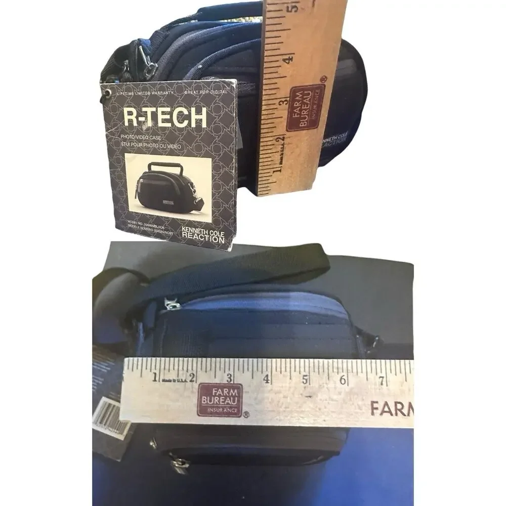 Kenneth Cole Reaction R-Tech Small Camera Electronics Bag Multi Compartments